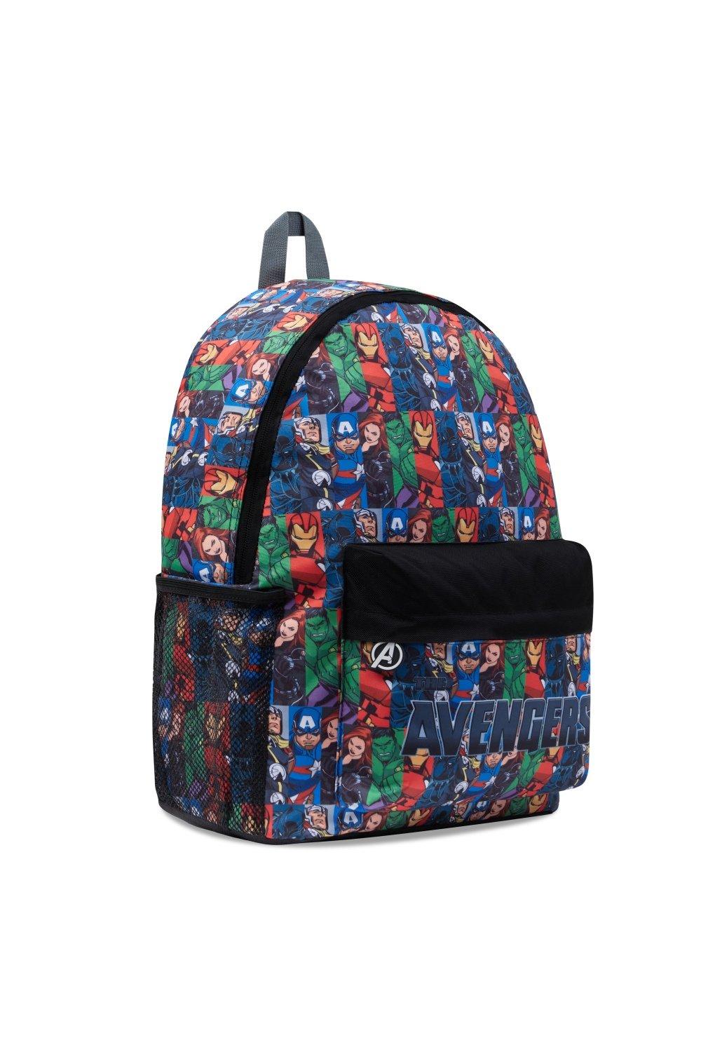 Рюкзак Мстителей большой вместимости Marvel, мультиколор школьный ранец из трех предметов для мальчиков и девочек marvel детская уличная дорожная сумка рюкзак с мультяшным принтом рюкзак рождестве