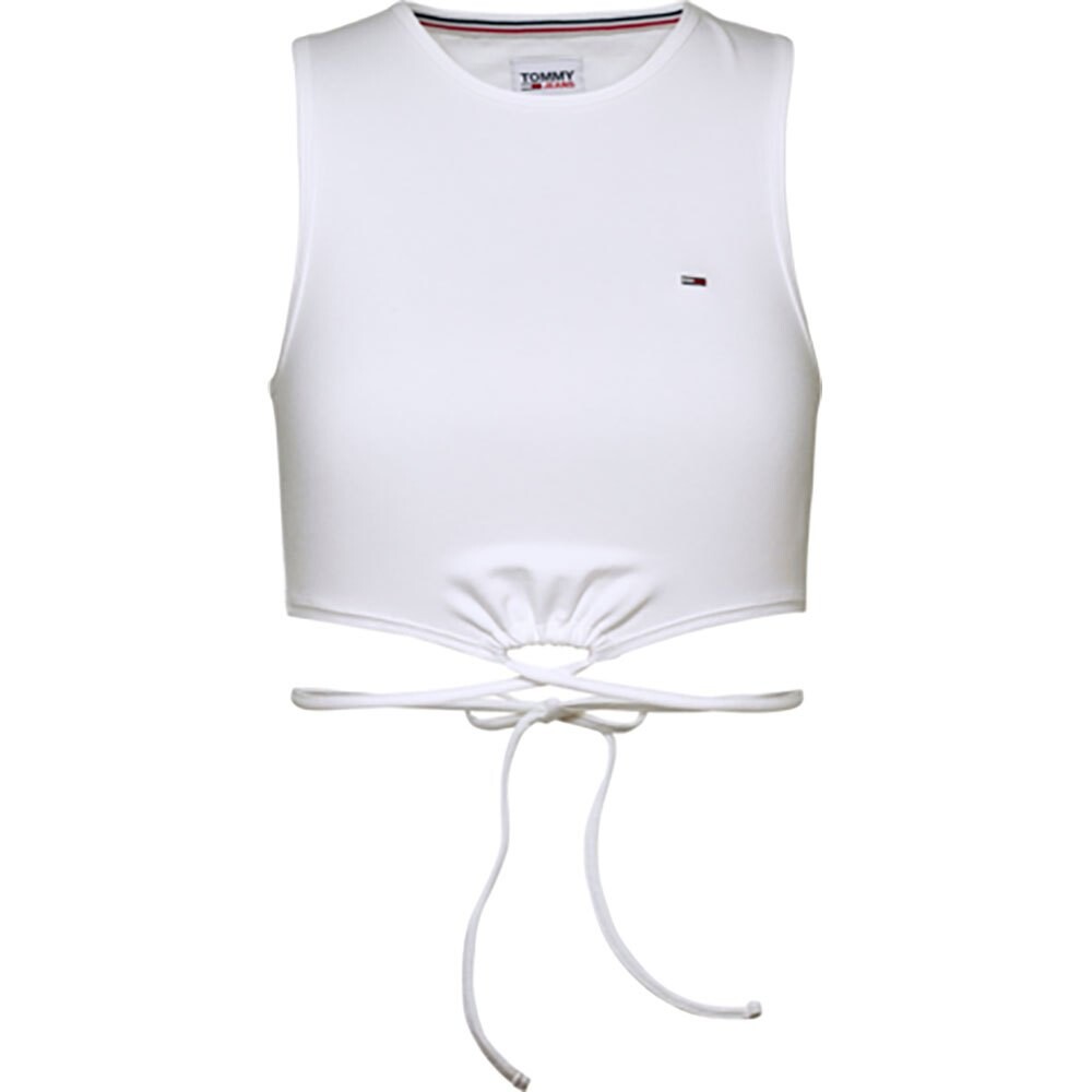

Блузка Tommy Jeans Ultr Crp Tie, белый