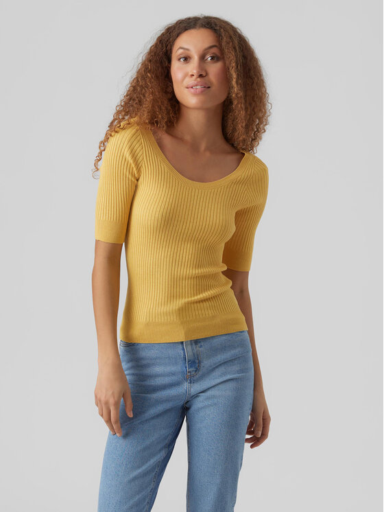 Облегающий свитер Vero Moda, желтый свитер vero moda plaza желтый