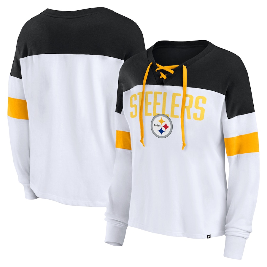 

Футболка с длинным рукавом Fanatics Branded Pittsburgh Steelers, белый