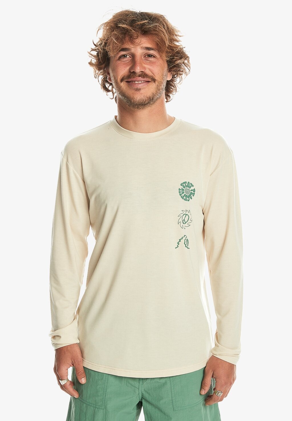

Топ с длинными рукавами COASTAL RUN Quiksilver, цвет oyster white