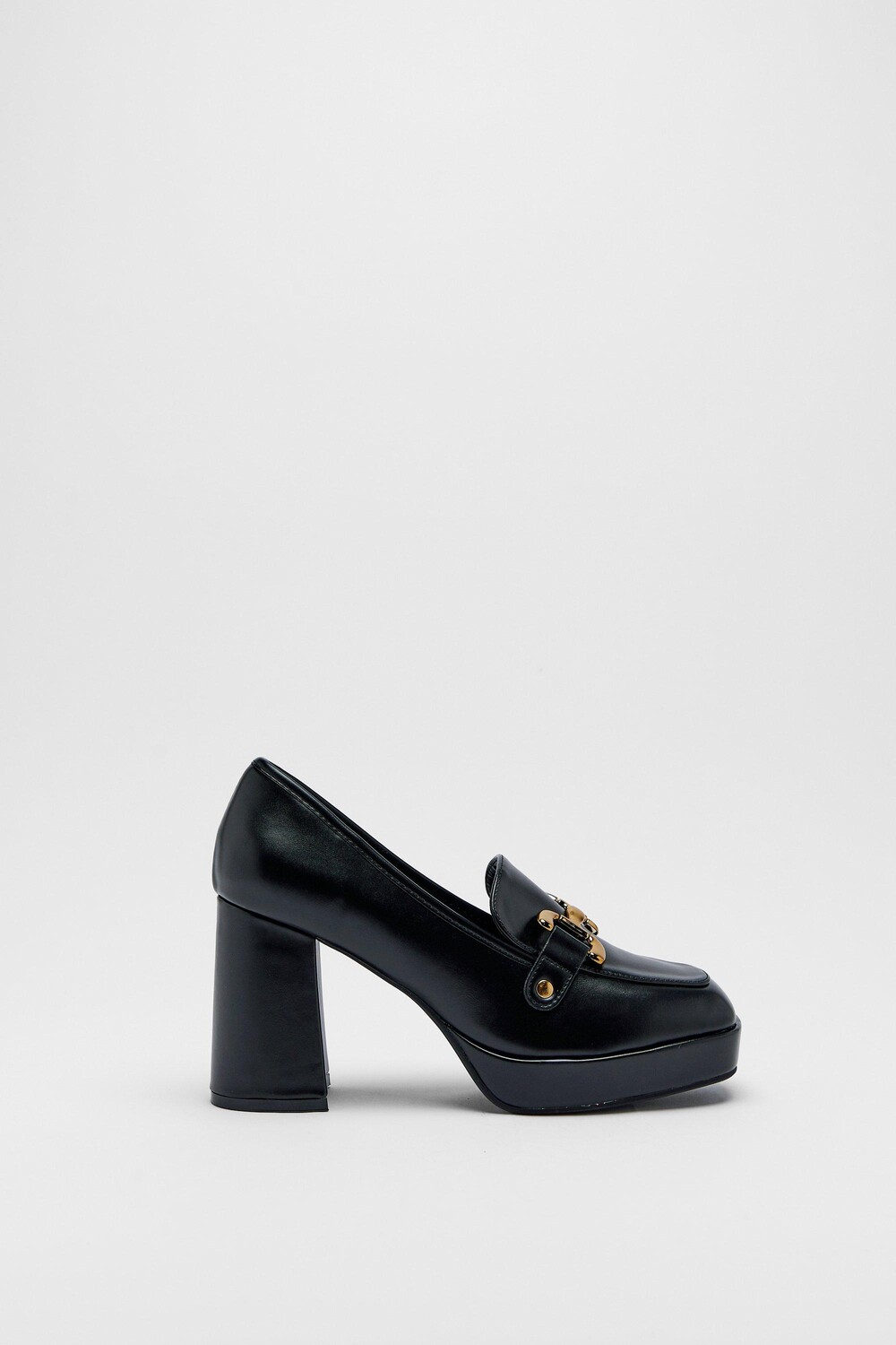 

Платформа из искусственной кожи Mary Janes Warehouse, черный