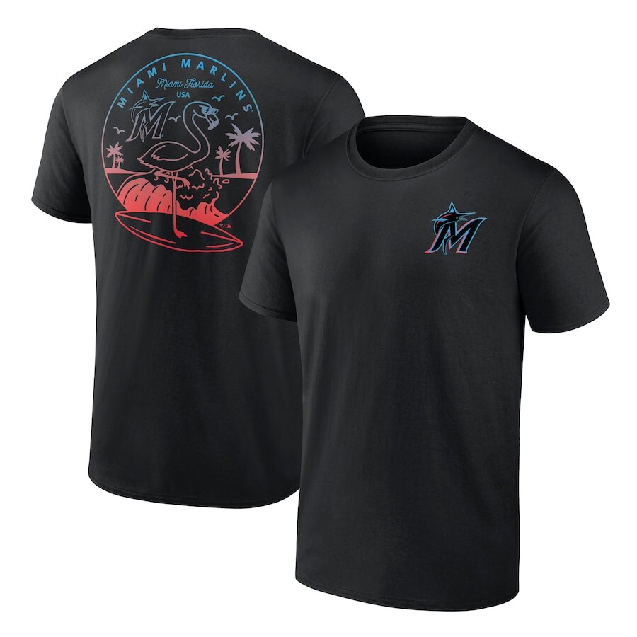 

Футболка с коротким рукавом Fanatics Branded Miami Marlins, черный