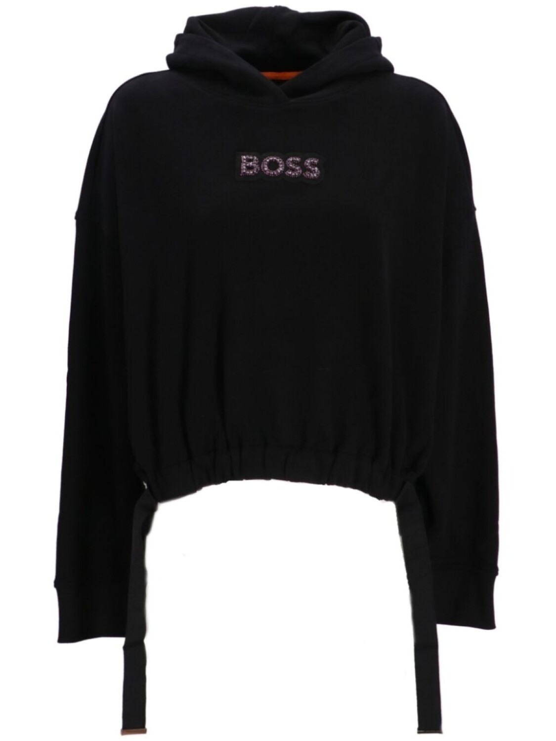 

Толстовка с капюшоном и аппликацией логотипа BOSS, черный