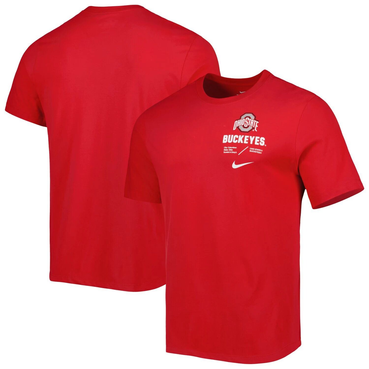 

Мужская футболка Nike Scarlet Ohio State Buckeyes Team Practice Performance