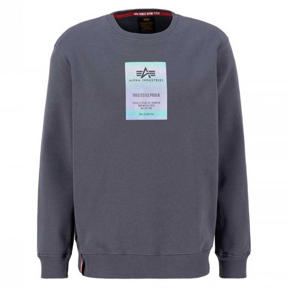

Толстовка Alpha Industries Rainbow Refl. Label, серый