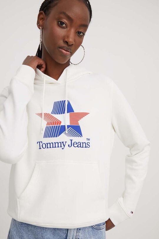 

Хлопковая толстовка Tommy Jeans, бежевый