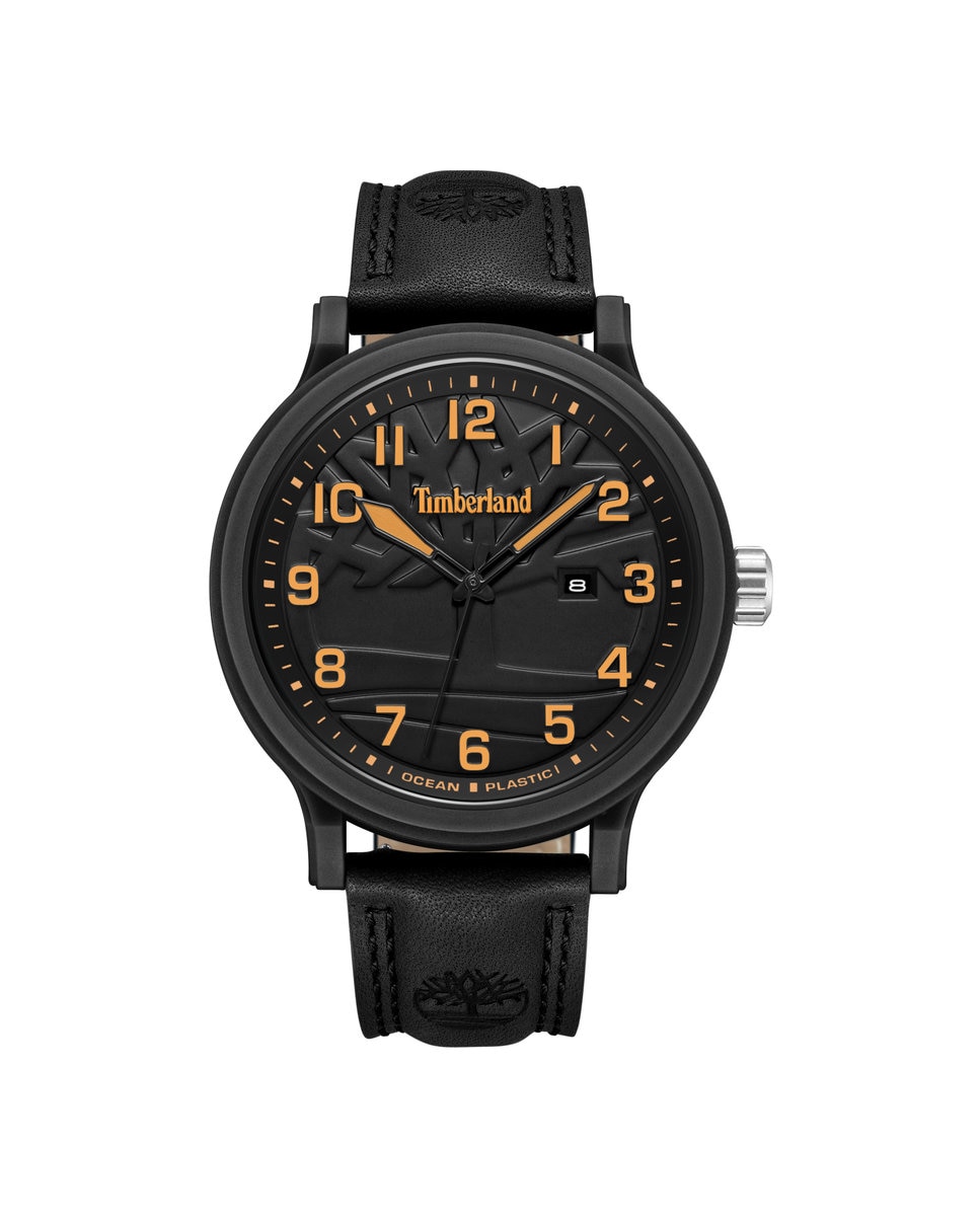 Мужские часы Driscoll TDWGB0010704 из стали с черным ремешком Timberland, черный