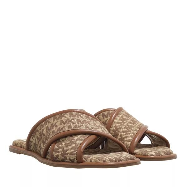 

Сандалии gideon slide beige/ebony Michael Michael Kors, коричневый
