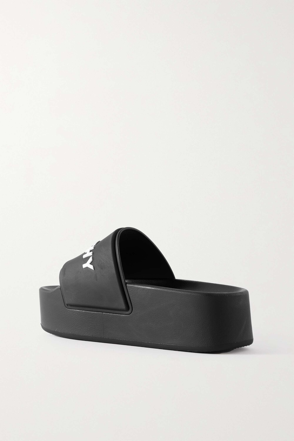 

GIVENCHY Резиновые шлепанцы на платформе с логотипом, черный