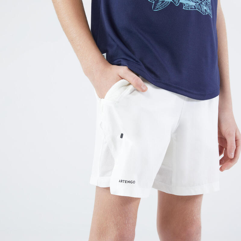 Теннисные шорты для мальчиков – сухие белые ARTENGO, цвет weiss