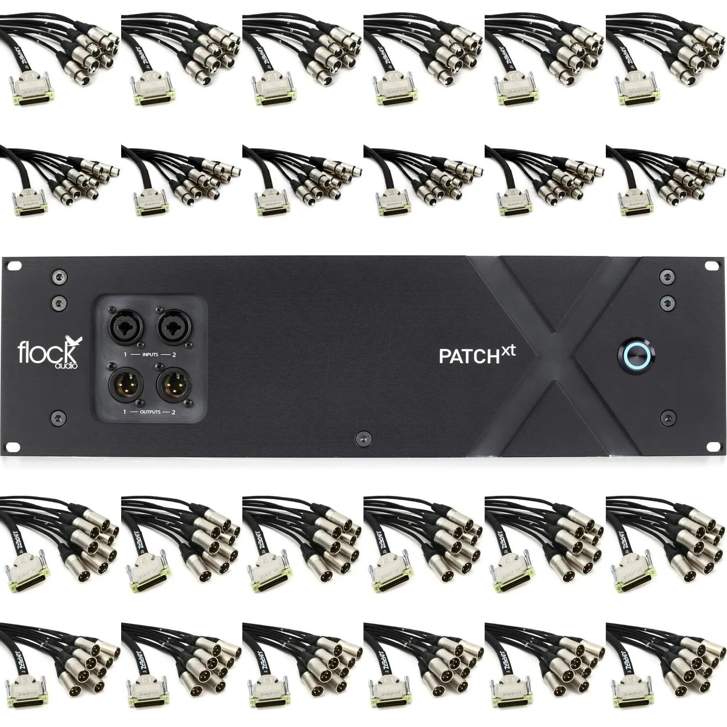 

Новый Flock Audio Patch XT 192-канальная аналоговая коммутационная панель с цифровым управлением и комплект кабелей XLR