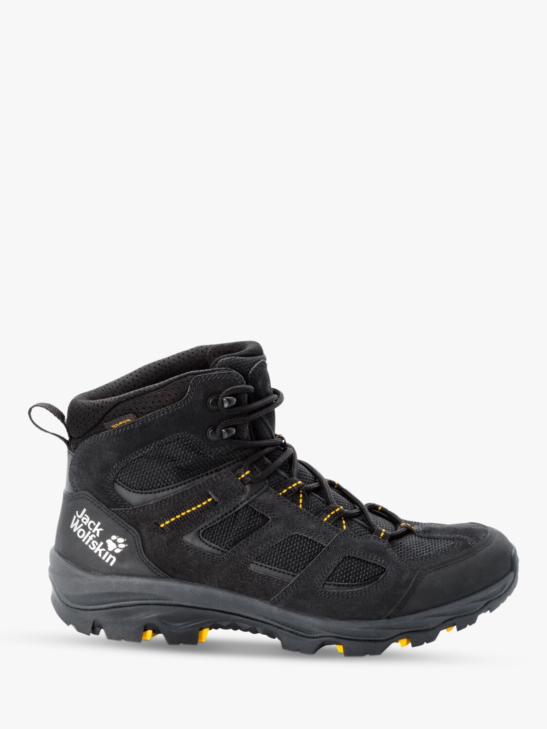 

Мужские водонепроницаемые прогулочные ботинки Jack Wolfskin Vojo 3 Texapore, черный/ярко-желтый
