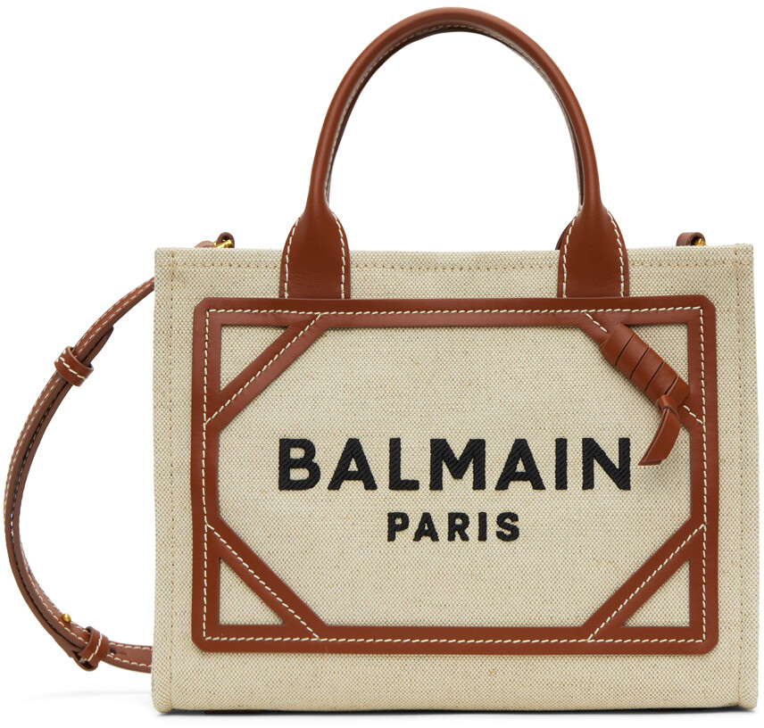 

Бежевая маленькая сумка B-Army Balmain