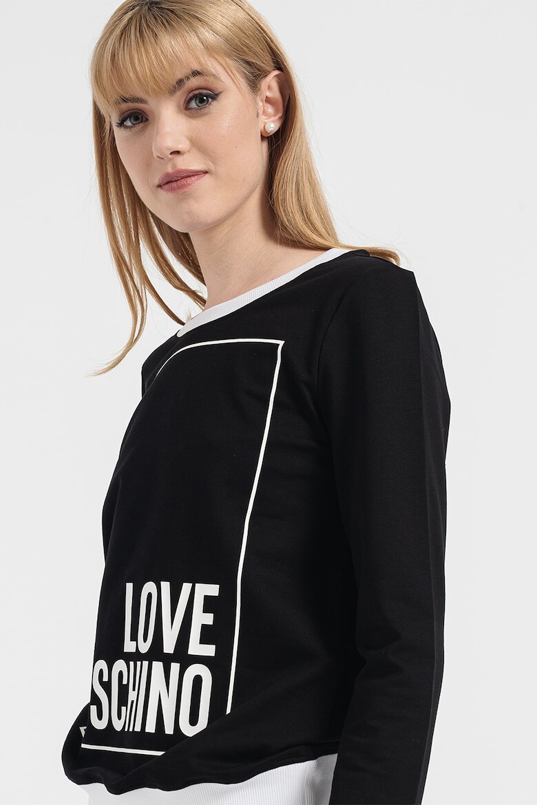 

Толстовка с логотипом Love Moschino, черный