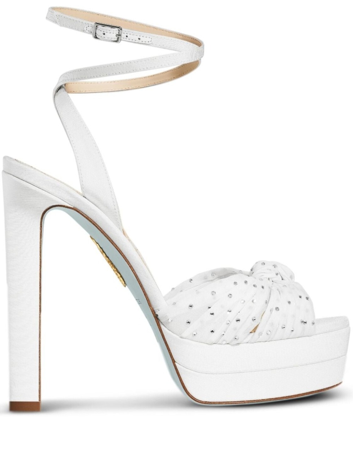

Босоножки Slow Kisses Sandal Plateau 130 Aquazzura, белый