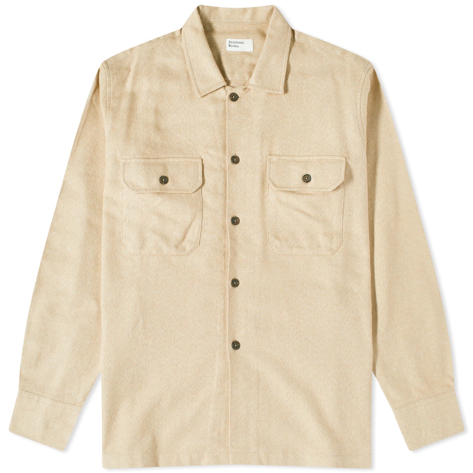 

Рубашка Universal Works Soft Flannel Utility Overshirt, цвет Sand