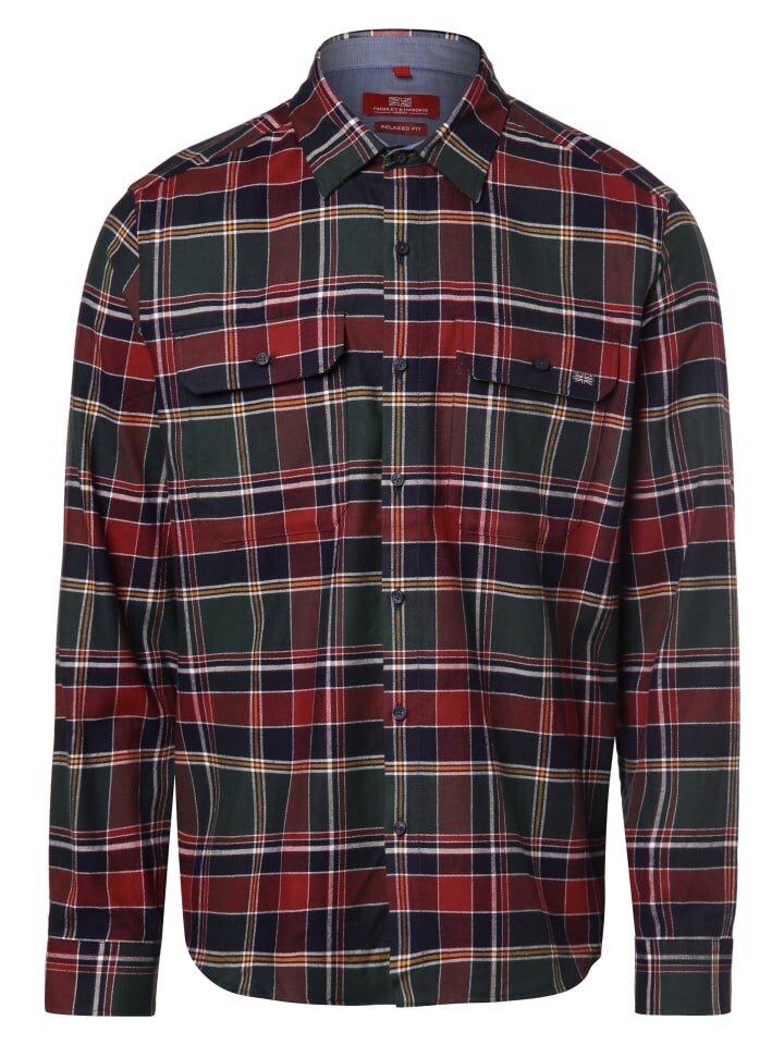 

Рубашка Finshley & Harding London FHL Lock, цвет bordeaux tanne