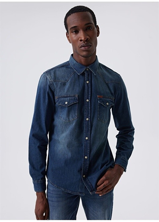 

Мужская джинсовая рубашка Slim fit Lee Cooper