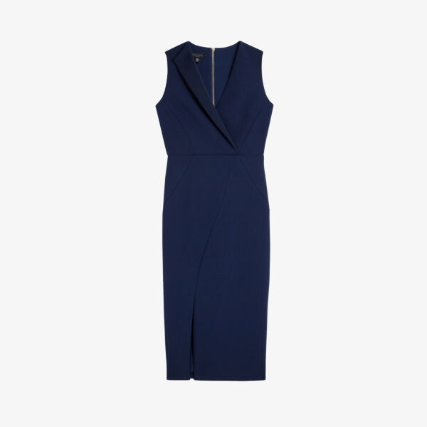 

Облегающее платье Tilolah из эластичной ткани Ted Baker, темно-синий