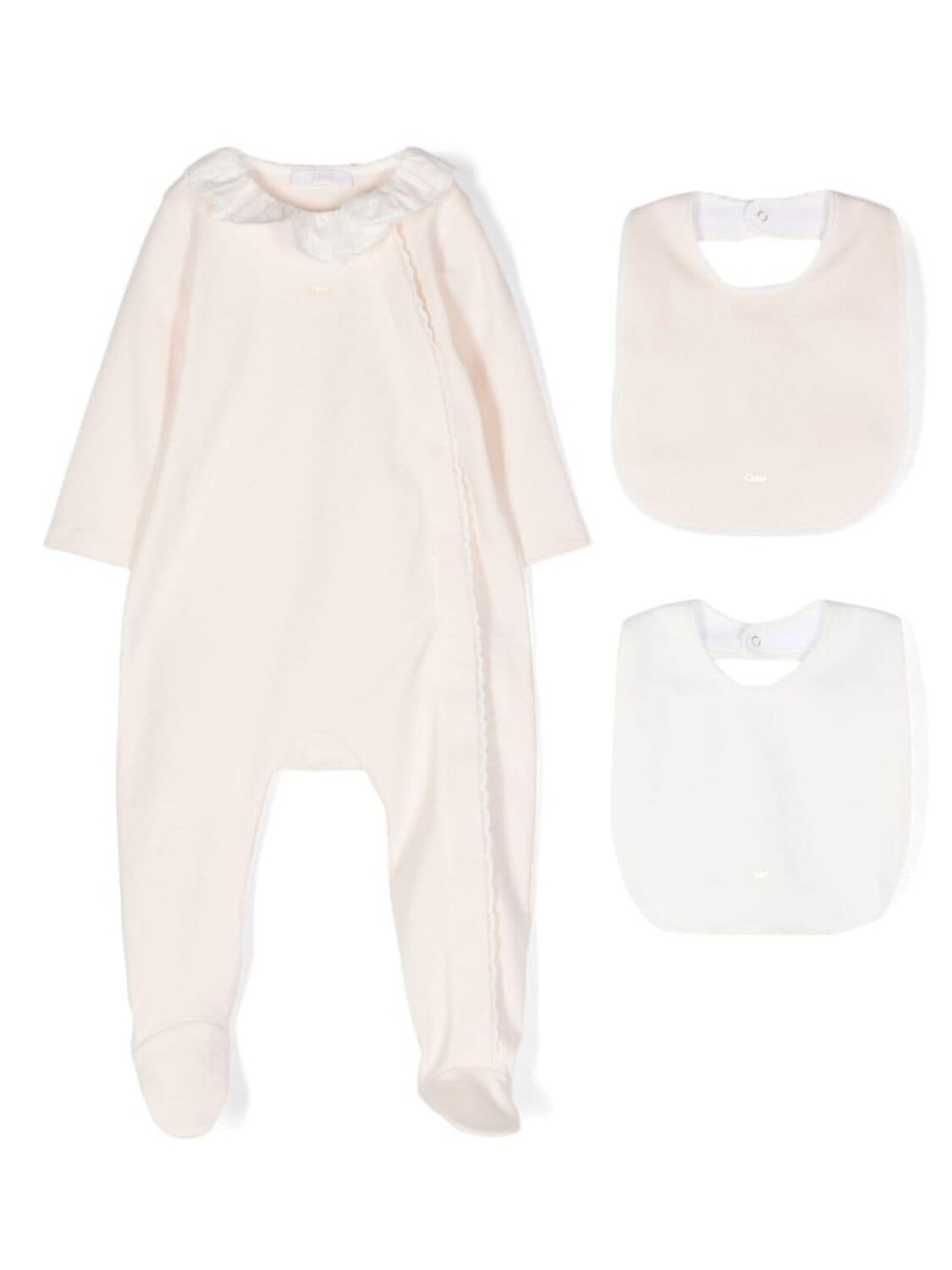 

Chloé Kids комплект для роста ребенка с логотипом, нейтральный цвет
