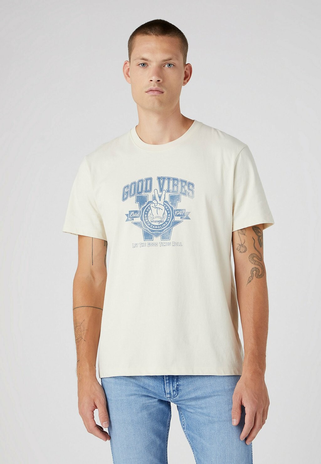 

Футболка с принтом Wrangler, бежевый