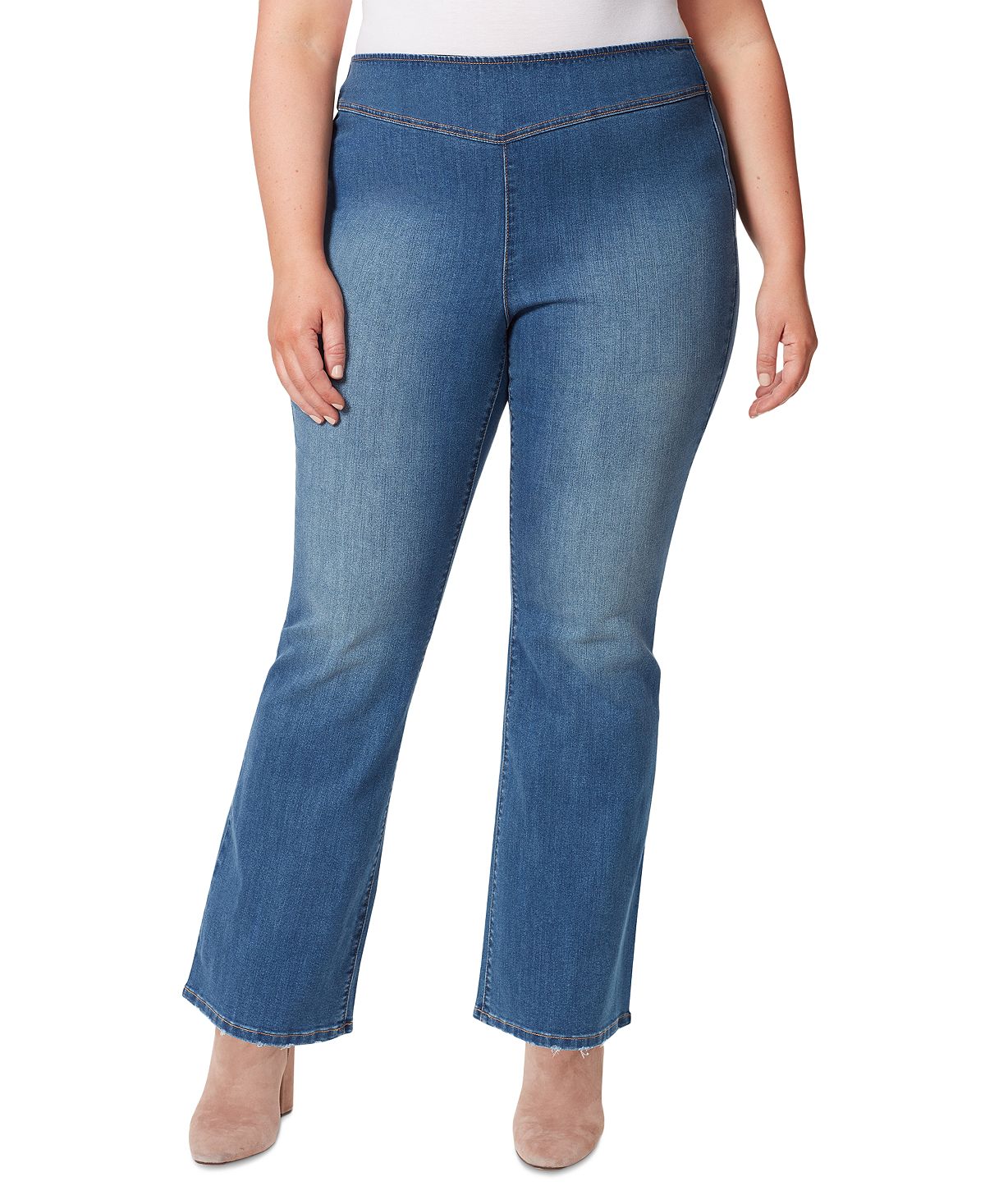 цена Модные расклешенные джинсы больших размеров Jessica Simpson