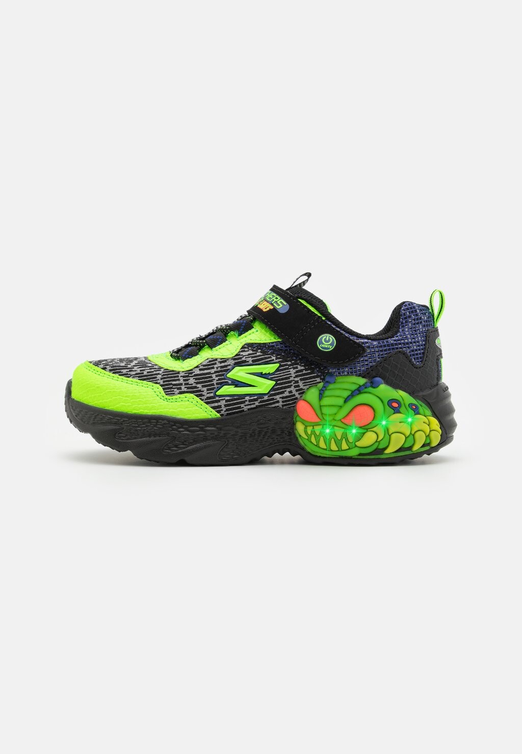 

Кроссовки низкие CREATURE LIGHTS Skechers, цвет black/lime