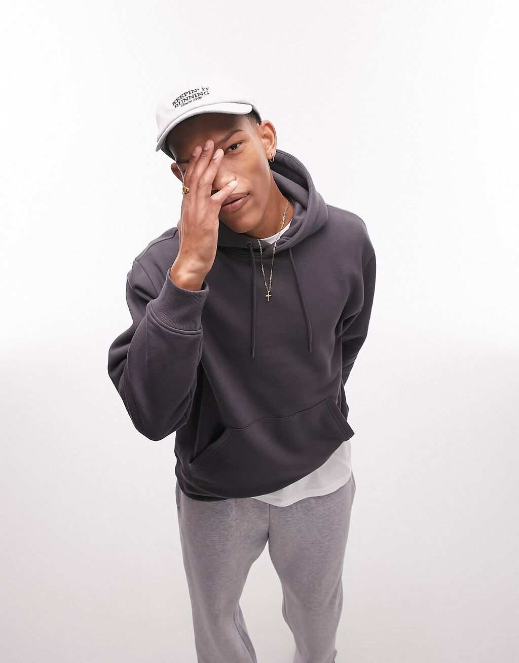 

Темно-серая худи Topman