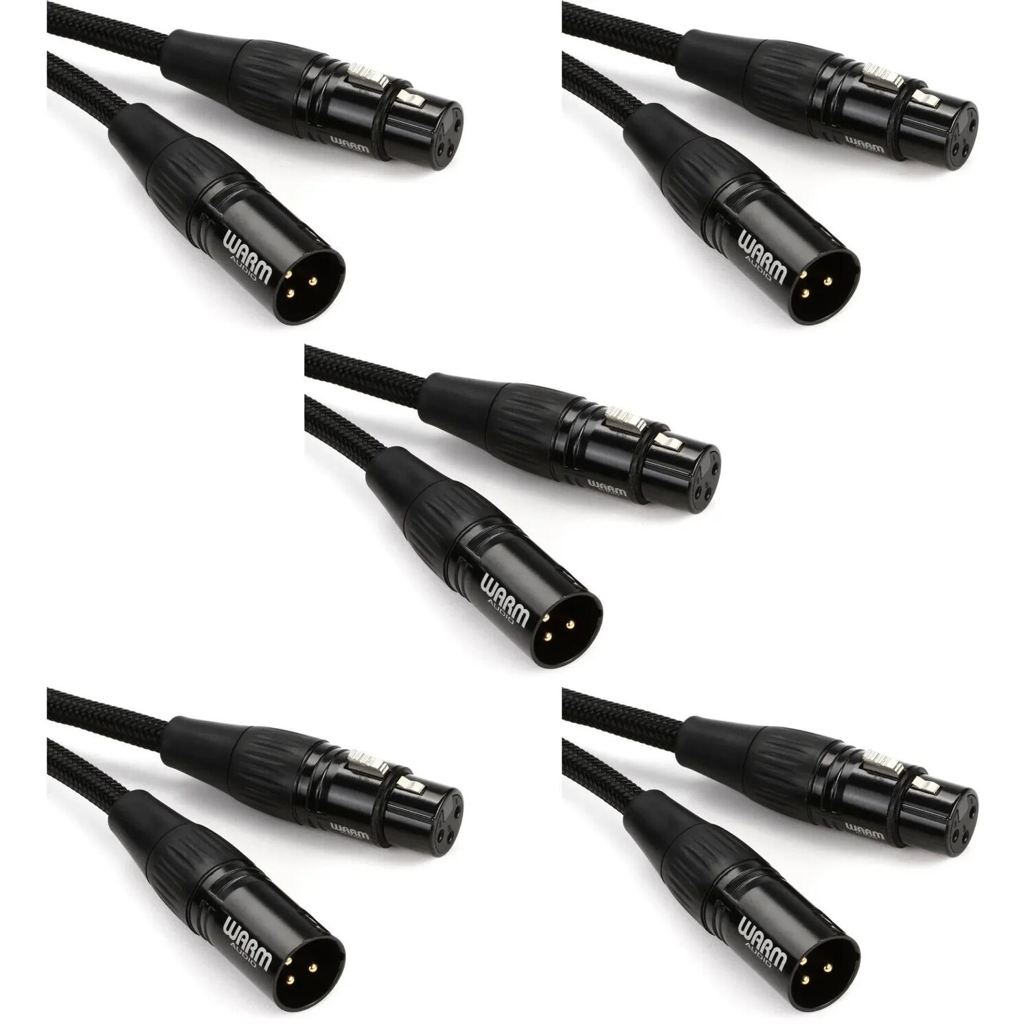 

Микрофонный кабель Warm Audio Premier Gold XLR «мама» — «папа» XLR — 6 футов (5 шт.)