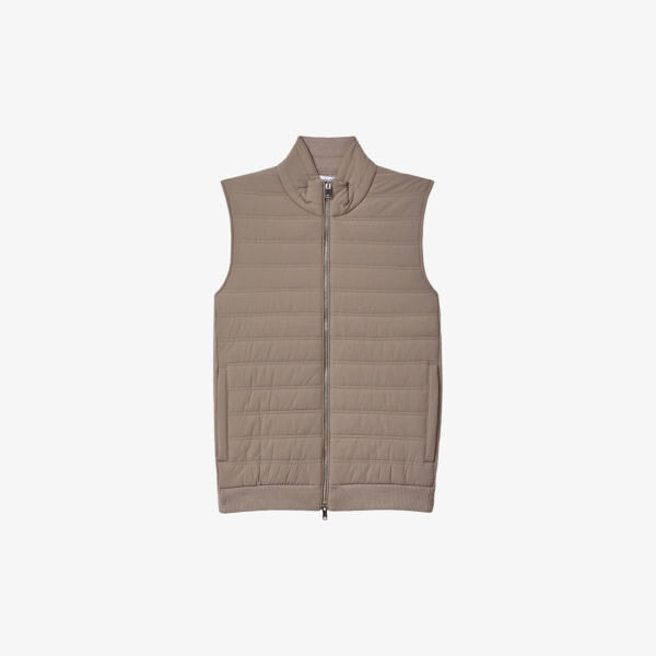 

Утепленный жилет cranford из эластичной ткани Reiss, цвет mink