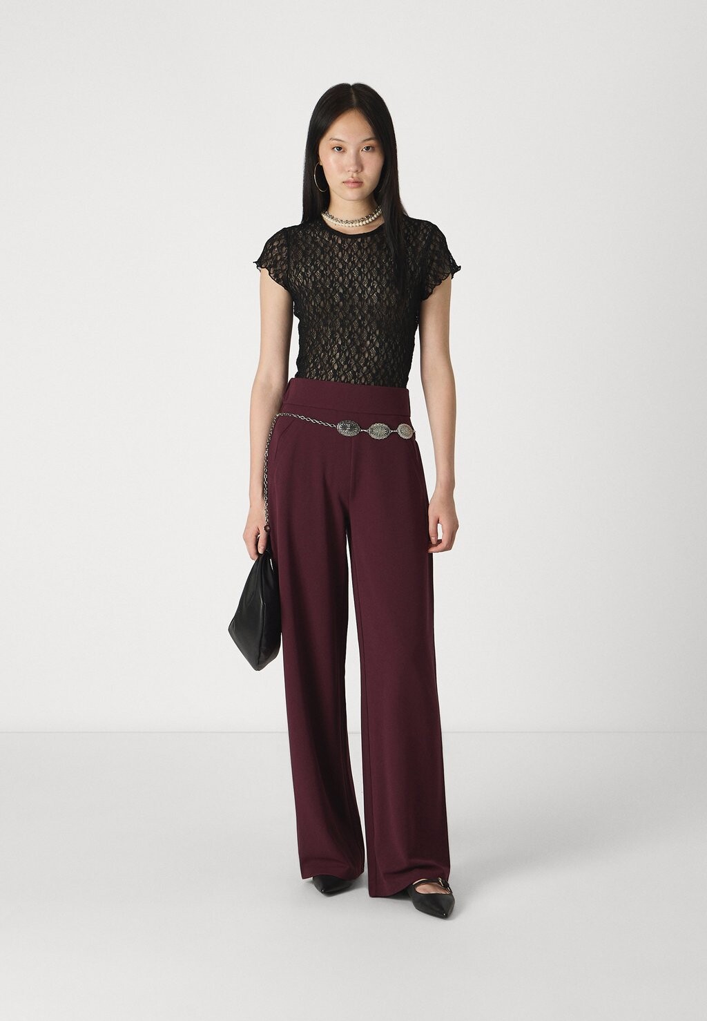 

Тканевые брюки JDYLOUISVILLE CATIA WIDE PANT JDY, Бордо