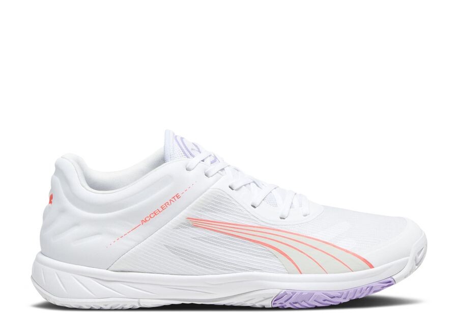 

Кроссовки Puma Wmns Accelerate Turbo Court, цвет White Fire Orchid Violet