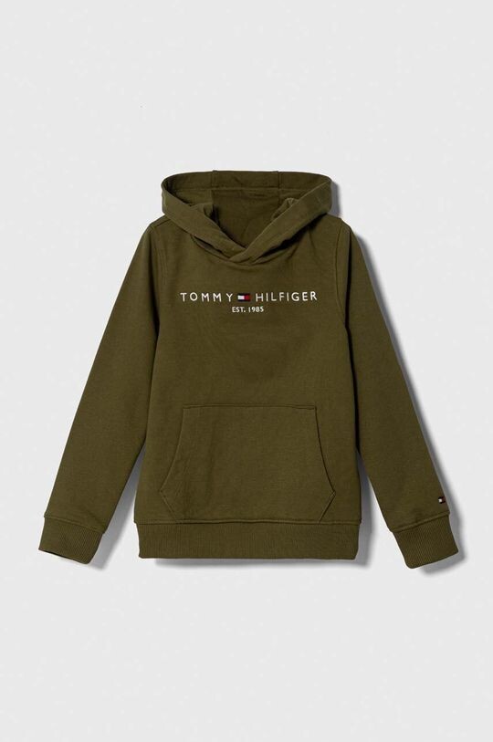 

Детская хлопковая толстовка Tommy Hilfiger, зеленый