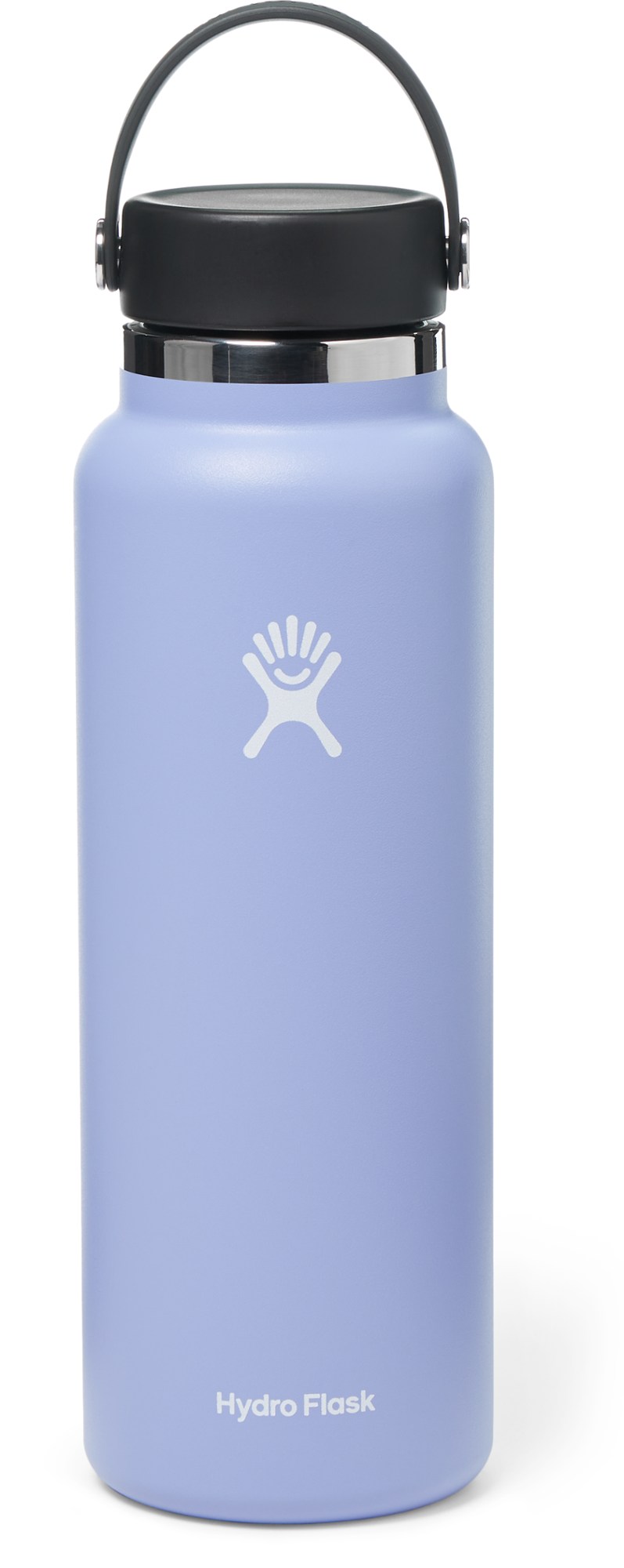 Вакуумная бутылка для воды с широким горлышком и гибкой крышкой — 40 эт. унция Hydro Flask, фиолетовый