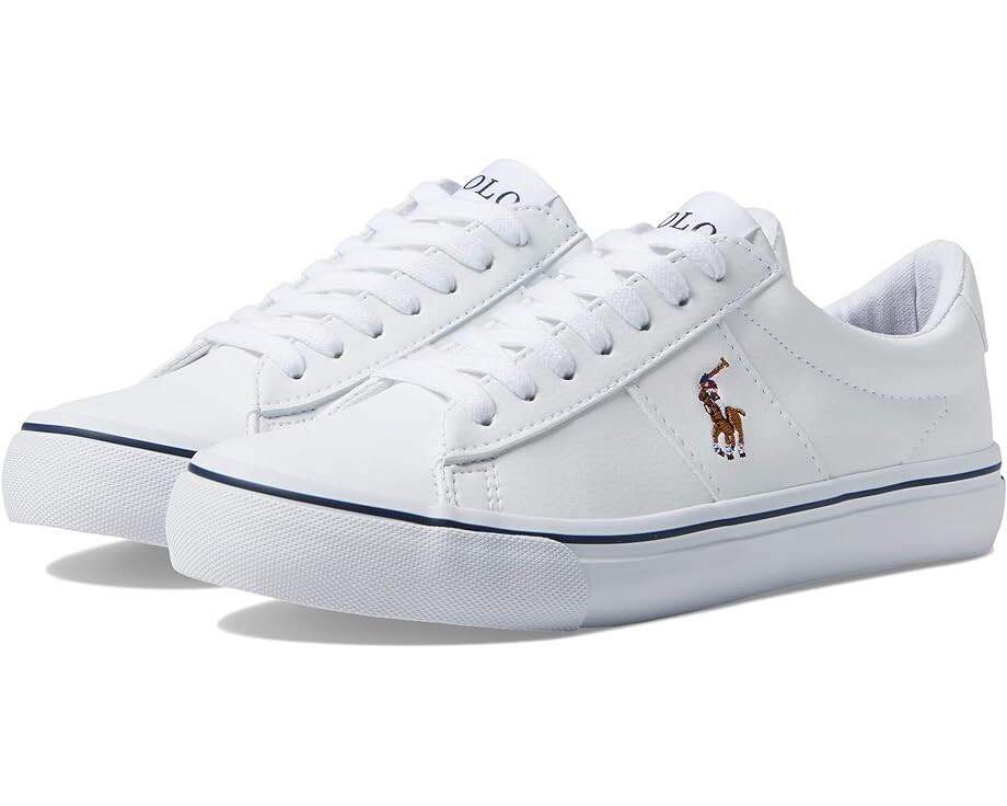 

Кроссовки Polo Ralph Lauren Sayer, цвет White Tumbled/Multi Player Pony