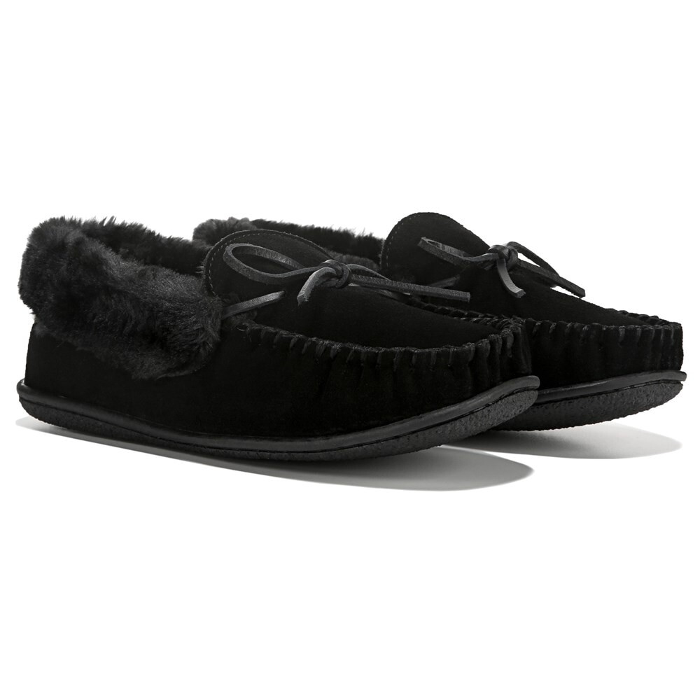 

Женские тапочки Tabatha Trapper Minnetonka Moccasin, черный