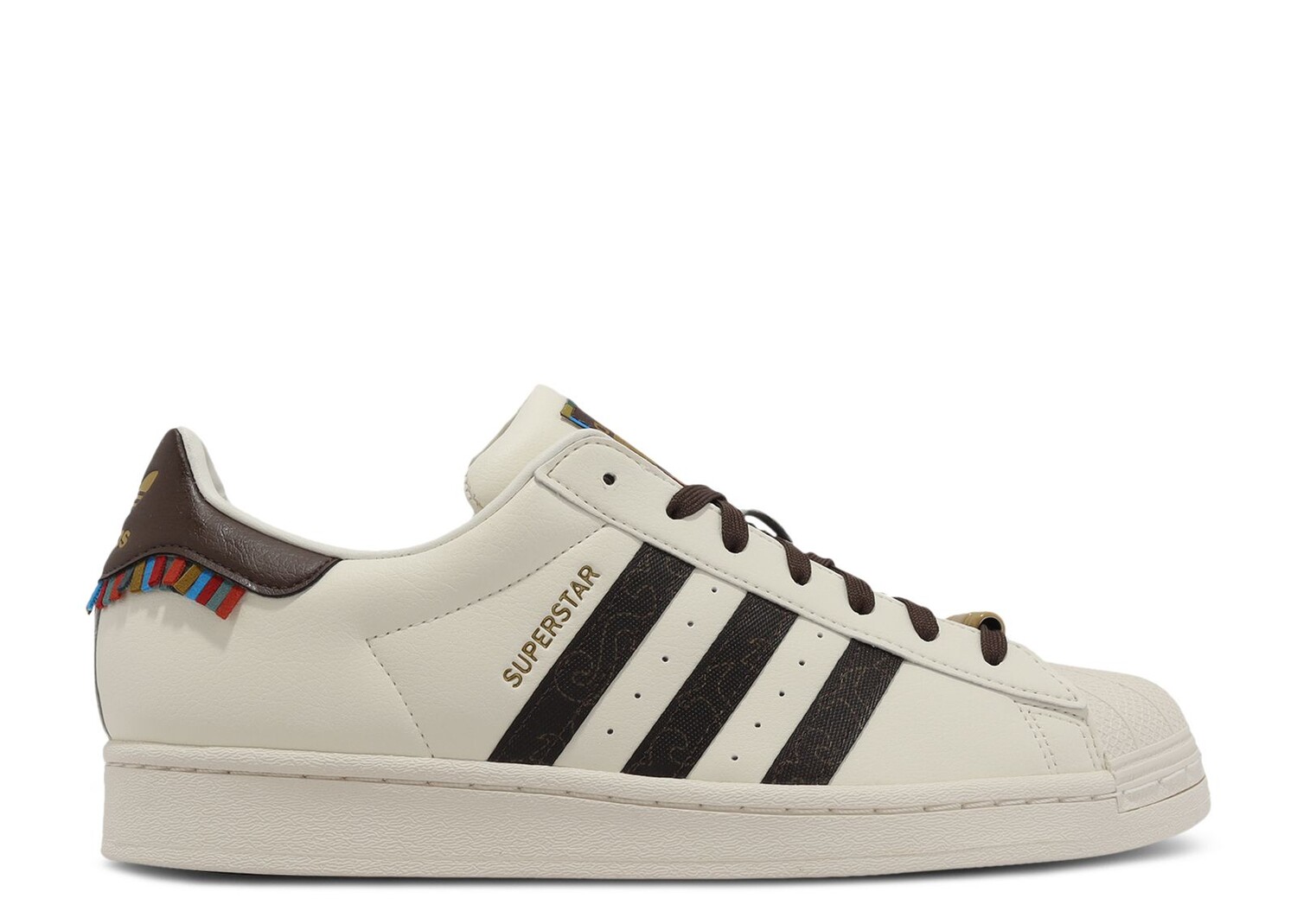 

Кроссовки adidas Superstar 'Chalk White Brown', кремовый, Бежевый