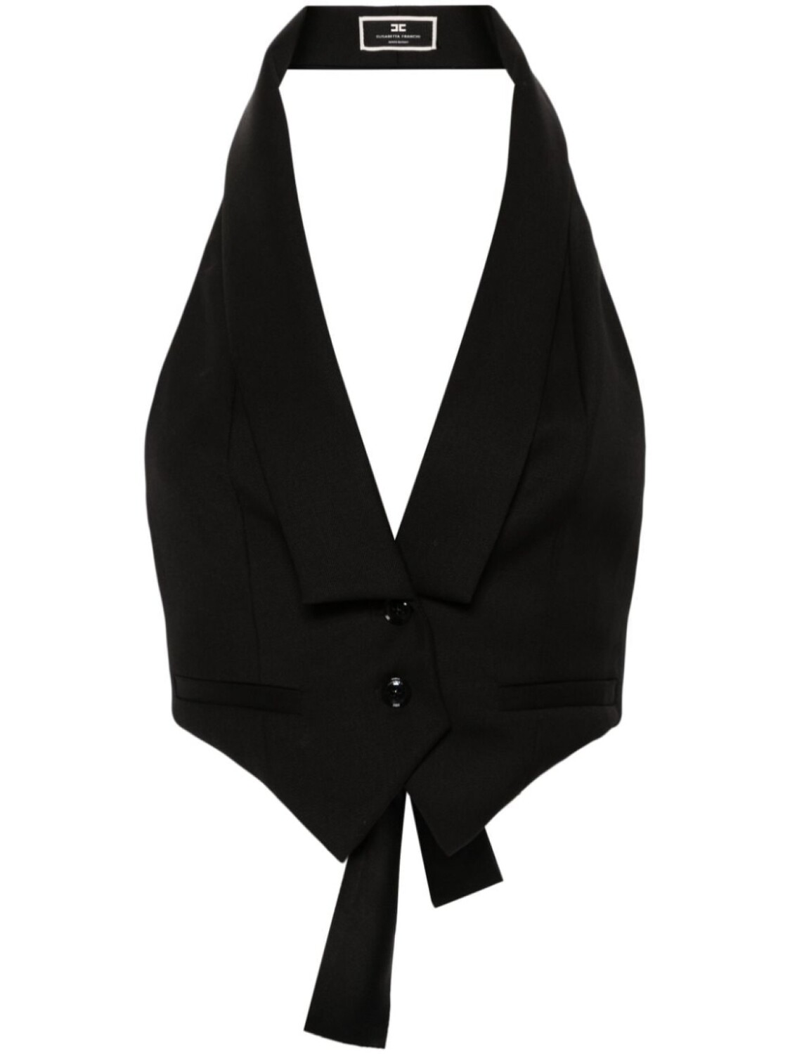 

Elisabetta Franchi жилет Cool из шерсти, черный