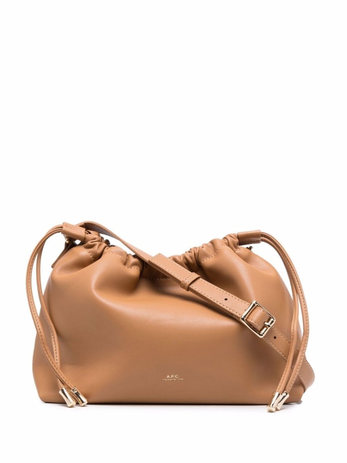 

A.P.C. сумка через плечо с кулиской, черный