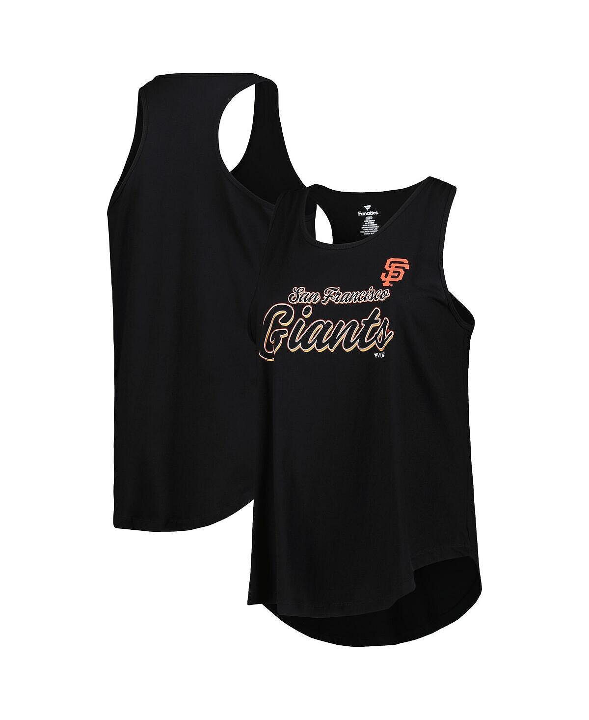 

Женская черная майка San Francisco Giants больших размеров с круглым вырезом и открытой спиной Profile, черный