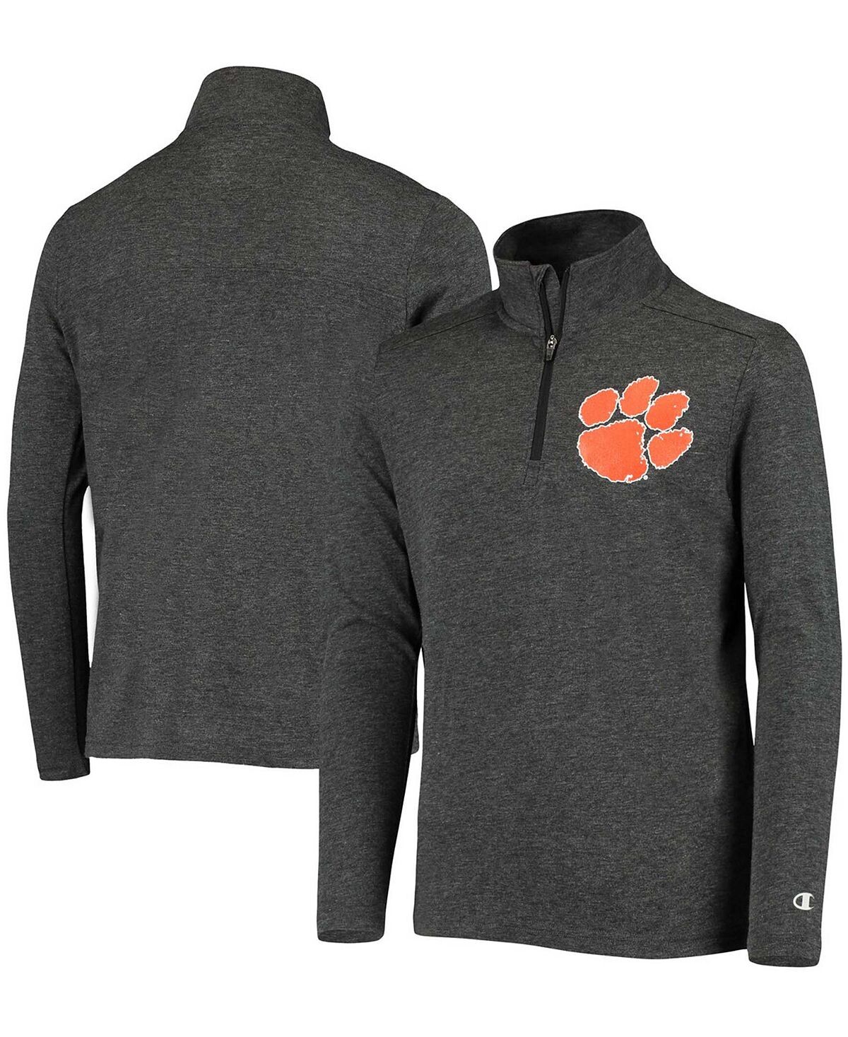 

Черная куртка с молнией четверть для Big Boys Clemson Tigers Field Day Champion