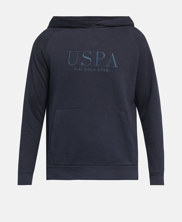 

Худи с капюшоном U.S. Polo Assn., темно-синий