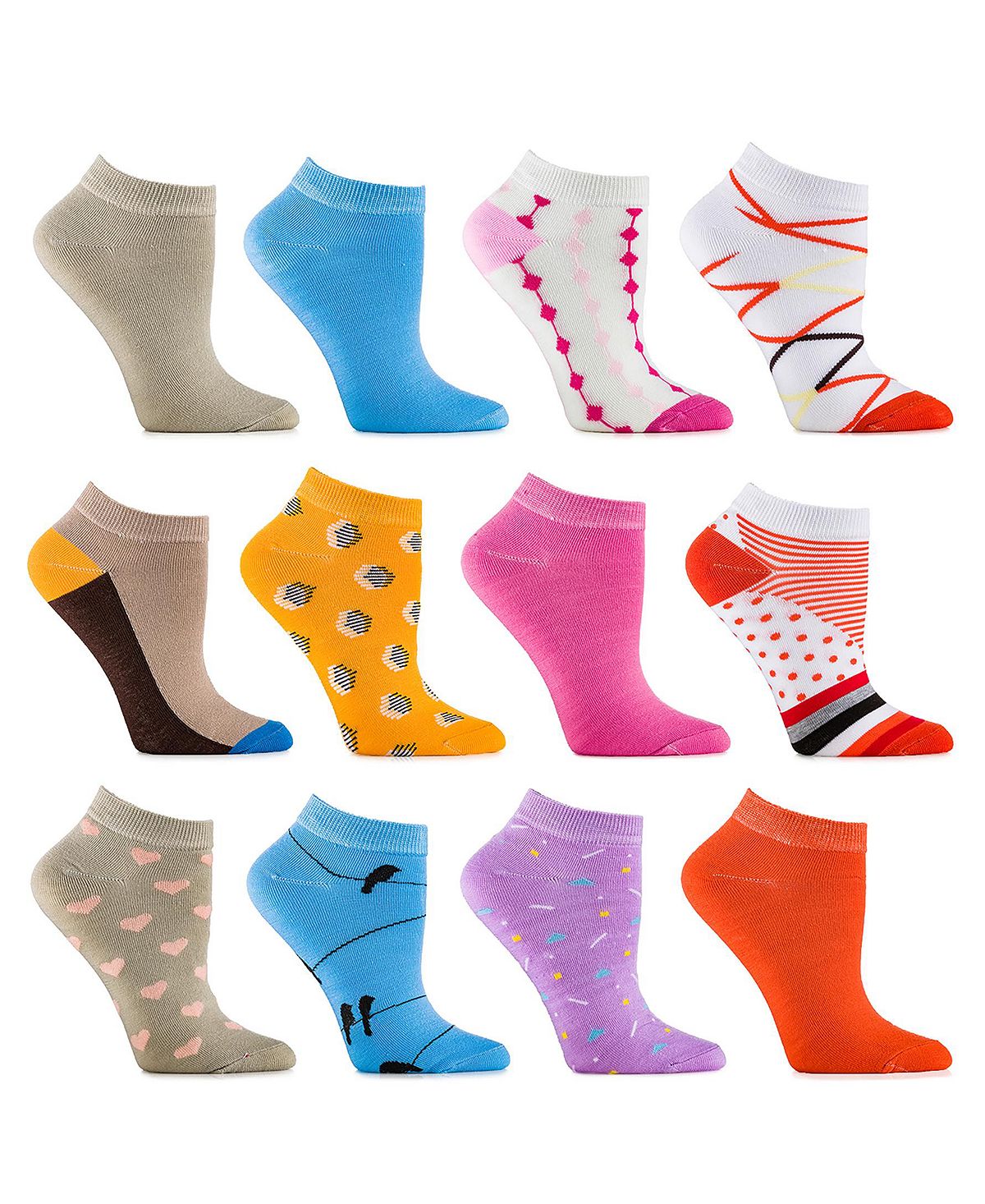 Женские разноцветные носки, 12 шт. Gallery Seven носки женские радуга разноцветные