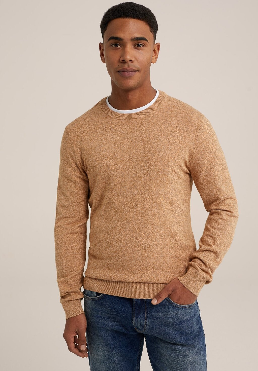 

Вязаный свитер WE Fashion, цвет brown