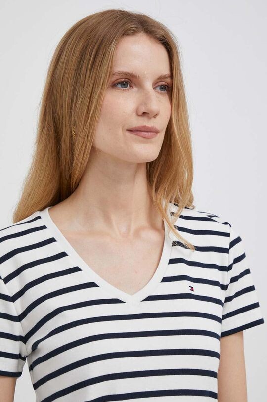 

Хлопковая футболка Tommy Hilfiger, бежевый