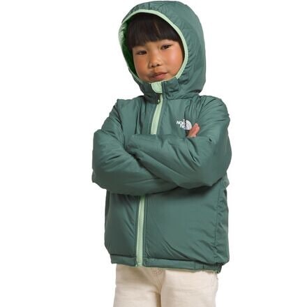 

Двусторонняя куртка с капюшоном Perrito — для малышей The North Face, цвет Misty Sage
