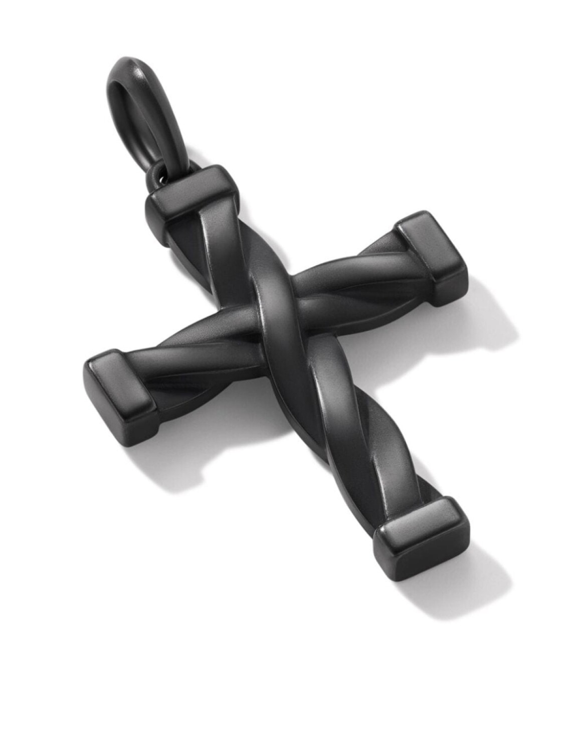 

Подвеска в форме креста David Yurman, черный