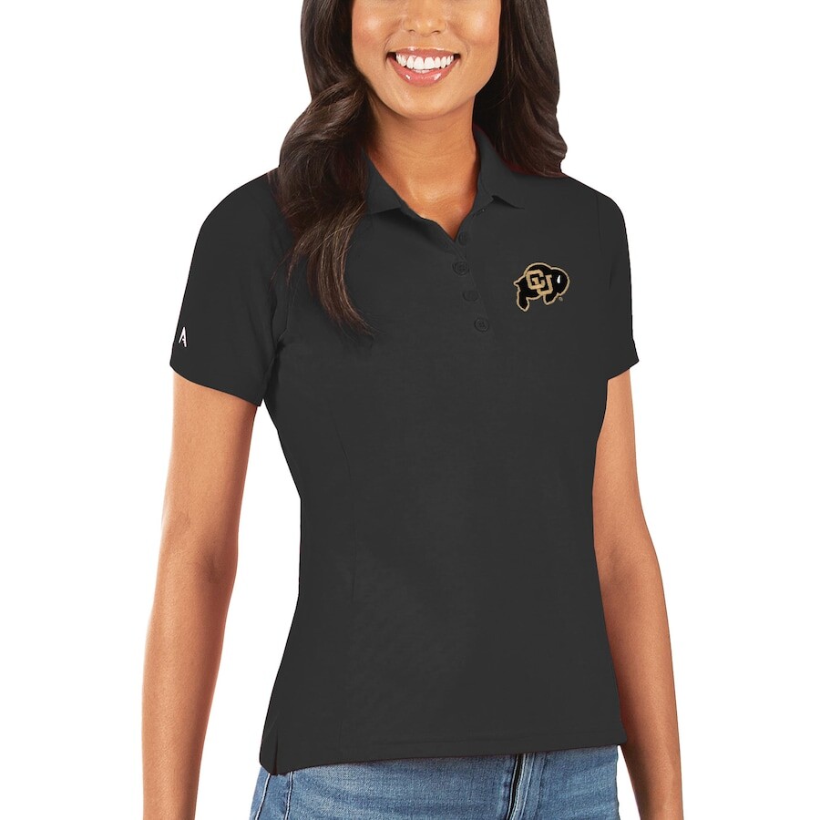 

Поло с коротким рукавом Antigua Colorado Buffaloes, черный