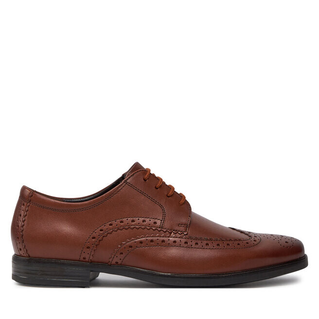 

Кроссовки Clarks Howard Wing 261612547 Dark Tan Leather, коричневый